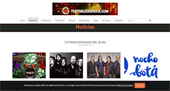 Desktop Screenshot of festivalesderock.com