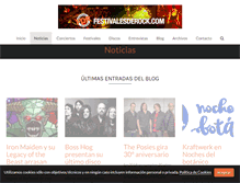 Tablet Screenshot of festivalesderock.com